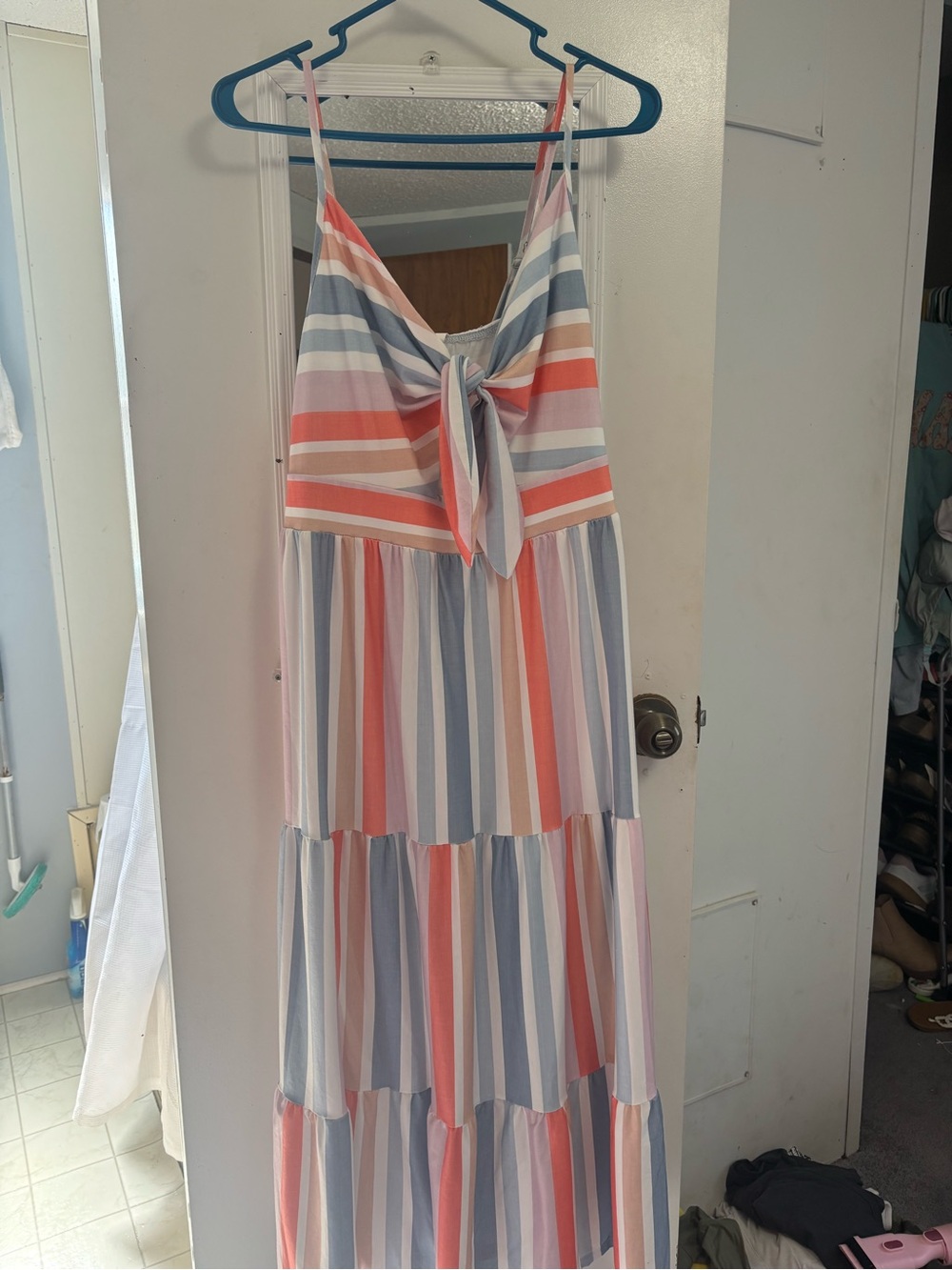 Striped maxi dress